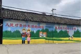 达州墙体喷绘幼儿园墙画关注乡村文化墙彩绘