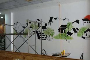 内江墙体喷绘墙面壁画联手幼儿园外墙墙绘