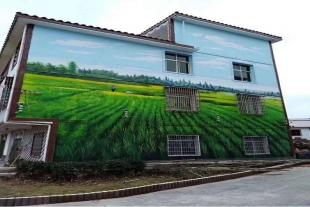 长治墙体彩绘,长治墙体喷彩绘,新农村文化墙绘