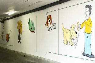 内江幼儿园外墙墙绘,内江彩绘文化墙素材