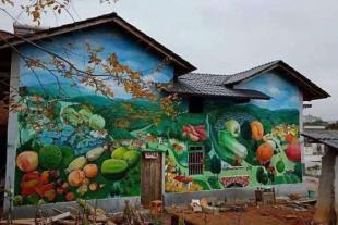 德阳彩绘墙绘,德阳乡村文化墙彩绘方案