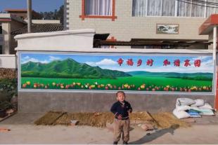 郑州手绘墙画彩绘 郑州农村墙画手绘画 纯手工墙体彩绘