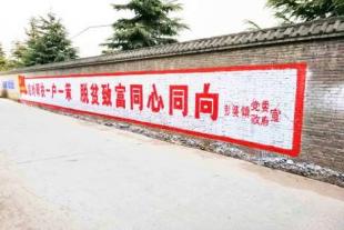 旬阳县农村墙体宣传标语旬阳县周边墙体广告用什么材料