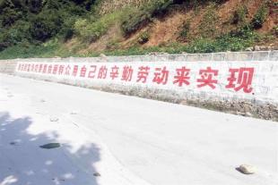 陇南农村墙体宣传标语大农村大墙体酒泉墙壁标语
