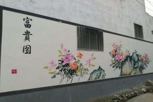 安康乡村墙体画乡村颜值大提升安康文化墙彩绘