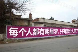  襄樊外墙广告,襄樊照明墙体广告