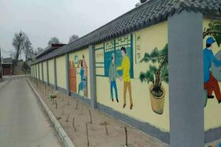 陕西墙画手绘陕西农村墙体彩绘亿达墙体广告