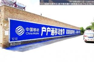 安徽芜湖县墙上广告公司 涂料墙体广告 外墙彩绘