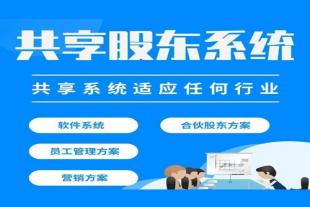 共享股东分红系统，团队业绩倍增，客源管理，广州软件开发公司