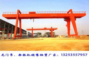 山东滨州龙门吊出租厂家50吨160吨双梁门式起重机