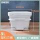 江苏常州注塑桶厂家销售正方形塑料桶8L铁钉桶12L饲料方形桶