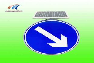 太阳能右侧行驶标志牌 全透式发光交通标志牌价格