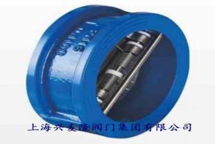 上海兴麦隆 CVDX对夹式蝶型止回阀 适用化工 给排水